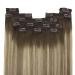 Youngsee 45cm Real Hair Clip-in Balayage Extensions - Brown & Blonde - 120g Remy Hair - 7 Pieces - Buy Online on GoSupps.com