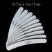 Washable Double Sided Gray Curved Fingernail Files 10 Pack | 180 240 Grit Emery Boards - Buy Online on GoSupps.com
