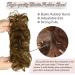Buy RUWISS 100% Real Hair Rose Bun Scrunchies | Dark Brown/Gold Bronze Updo Extension for Women - Buy Online on GoSupps.com