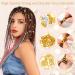 Qinzave Hair Jewelry for Braids & Locs - 294pcs Aluminum Gold Silver Accessories for Dreadlocks | Decorative Charms & Pendants for Hair Braiding - Buy Online on GoSupps.com