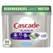 Cascade Dishwasher Detergent Pods Platinum ActionPacs + Oxi Fresh Scent 60 Count