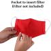 Lofbaz Reusable Cotton Fabric Masks - Vibrant Red 3 Pack for Adults | Washable & Comfortable - International Shipping Available - Buy Online on GoSupps.com