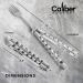 Caliber Gourmet Tactical Butterfly Knife Spoon - Stainless Steel Folding Switchblade for Camping, Hiking, Kitchen BBQ Grill - Fork Utensil - Buy Online on GoSupps.com