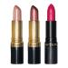 Revlon Super Lustrous Lipstick Set - 3 Piece High Impact Multi-Finish Gift Set - Buy Online on GoSupps.com