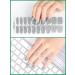 Kalolary Gel Nail Polish Strips Nail Gel Art Sticker Waterproof Full Nail Wraps Decal Sets with Nail File and Stick for Women Girls Nail Art Decor (UV/LED Lamp Required) (Shiny Grey) - Buy Online on GoSupps.com
