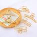 Fuystiulyo 6 Pack Large Metal Hair Claw Clips - Nonslip Gold Hair Clips for Thick Thin Hair - Strong Hold Jaw Clips - Hair Styling Accessories - Buy Online on GoSupps.com