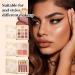 Palette de maquillage livre 12 couleurs fard paupi res style livre avec paillettes 4 fards joues et 4 fards joues pour les femmes en voyage pour la beaut pour les f tes et pour le - Buy Online on GoSupps.com