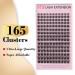 Cluster Eyelash Extensions - 165 PCS Wispy DIY Individual Lashes | Soft Mink False Eyelashes with Super Thin Band (C-8-16mix - Buy Online on GoSupps.com