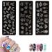 Mwoot Nail Art Brush Set with Nail Stamp Stencil Kit - 6 Brushes for Gel Nail Art Ombre Sponges & Flower Butterfly Stamping Plates - Buy Online on GoSupps.com