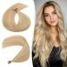 Nano Ring Hair Extensions 20inch 1g/s Pre Bonded 50g Nano Tip Bondings 100% Real Remy Human Hair #18P613 Ash Blonde&Bleach Blonde 20 Inch #18P613 Ash Blonde&Bleach Blonde