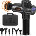 Massage Gun Deep Tissue Muscle Massage Gun for Athletes, Percussion Muscle Massager Portable Handheld Deep Tissue Massager with LCD Touch Screen, 30 Speeds Electric Sport Massager to Relief Pain Carbon