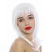 WIG ME UP 3003-1001 | White Shoulder Length Straight Layered Wig for Ladies - Medium Length Sliced Tips - International Shipping Available - Buy Online on GoSupps.com