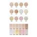 SUMEITANG Waterproof Shimmer Highlighter Palette - Long Lasting Natural Sparkle Makeup for All Skin Tones (09) - Buy Online on GoSupps.com