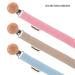 Timfanie Pacifier Holder | Nature Taupe | Engraved Fabric Ribbon & Chain | International Shipping - Buy Online on GoSupps.com