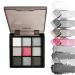 G n rique Dark Grey Shimmer Eyeshadow Silver Gray Eye Shadow Palette 9-Color Blendable High-Pigment Long-Lasting Makeup for Midnight Masquerade Mix of Shimmer and Satin Shades