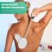 NESILY Cream Aid for Back | 4 Pads Included | 39 cm Long Wooden Handle | Ideal Self-Application | Back Cream Brush & Aid | Perfect for Bathing - Buy Online on GoSupps.com