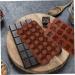 Alipis 6 pcs Chocolate Jelly Mold Ice Baking Adorable Cube Tools Silicone Supple DIY Candy for Fondant 21X10.2cmx2pcs Brown 2x2pcs - Buy Online on GoSupps.com