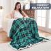 Inhand Sherpa Plaid Throw Blanket - Cozy Reversible Fluffy Fleece Blanket for Couch, Bed, Sofa - Green 50x60 - Buy Online on GoSupps.com