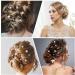 DSLSQD 40 Pieces Pearl Bobby Pins Wedding Pearl Hair Pins Bridal Hair Pins U Shape Pearl Rhinestone Hair Pins Wedding Hair Accessories for Bride Bridesmaid Women Hair Styling (Gold) - Buy Online on GoSupps.com