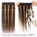 Buy Dark Brown Clip-In Hair Extensions | Thick Real Human Hair Weft 22 | 100g for Volume - Buy Online on GoSupps.com