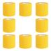 Bandage Wrap 8 Pack 2 x 5 Yards Self Adhesive Bandage Wrap Breathable Cohesive Bandage Wrap Rolls Athletic Elastic Self Adherent Wrap for Sports Injury Wrist Knee Ankle Sprains and Swelling(Yellow) Yellow 2 Inch (Pack...
