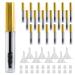 Comicfs 20 Pcs 4ml Transparent Reusable Empty Bottle Tube Container Makeup Vials Cosmetic Tool for Eyelash Growth Oil/Mascara with Rubber Inserts 8 Pcs Funnels (Gold) 20 PCS A-Gold