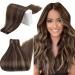 Runatur real hair brown to sew brown highlights 30cm extensions tressen highlight high brown 70g 1 dressing extensions real hair sew in silky hair color #2p8a 30cm 2-clays #2P8A