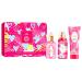 Hybrid & Company Women Pink Heart 3 Pcs Gift Set 50ml-Perfume&100ml-Mist&80ml-Shower Gel