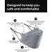 Adult 2-Pack Anti-Microbial Cloth Face Mask - Adjustable & Breathable - 2-Layer Poly-Cotton - Gray - Buy Online on GoSupps.com
