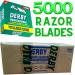 5000 Derby Professional Single Edge Razor Blades - Best Quality Straight Razor Blades for Ultimate Shaving Experience - Buy Online on GoSupps.com