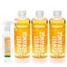 The blue miracle orange -clean sweet orange concentrate 3 x 750 ml |Universal cleaner |Fat removal |Fleckener remover |As a floor cleaner bathroom cleaner kitchen cleaner |including spray bottle 750 ml (3 pack)
