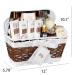 Coconut Milk Spa Gift Basket for Women - 18pc Bath Set with Bombs, Bubble Bath, Shower Gel, Scrub & More - Buy Online on GoSupps.com