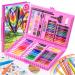 VigorFun Art Kit Drawing Painting Art Supplies for Kids Girls Boys Teens Gifts Art Set Case Includes Oil Pastels Crayons Colored Pencils Watercolor Cakes (Pink)