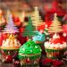 TSJ 18 PCS Christmas Tree Cupcake Toppers Christmas Cake Toppers Glitter Cupcake Picks Cake Decorations Christmas Party Supplies Green+gold+silver - Buy Online on GoSupps.com