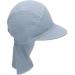 Sterntaler Unisex Peaked Cap with Neck Protection - Light Blue Muslin Sun Hat for Kids | UV Protection & Comfort - Buy Online on GoSupps.com