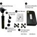 Cross Canada Physician LED Otoscope Diagnostic Set Professional Otoscope for Physician Medical Student Nursing Student Doctor Nurse (Black) - Buy Online on GoSupps.com