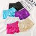 BYONEME Girls Dance Gymnastics Shorts Set - Rose/Black/Silver Glitter, 3pcs, Size 7-8 Years - Buy Online on GoSupps.com
