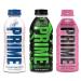 PRIME Hydration Sports Drink by Logan Paul & KSI - Los Angeles (LA) Dodgers + Glowberry + Strawberry Watermelon - 500ml Bottle