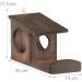 Relaxdays Squirrel Feeder House Feeding Station Box Hanging Wooden HWD: 17.5 x 14 x 25 cm Dark Brown Fir Wood Pack of 1 - Buy Online on GoSupps.com