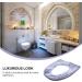 BESPORTBLE Soft Thicker Toilet Seat Cover Pad - Zipper Washable & Comfortable - Four Seasons - Grey - Buy Online on GoSupps.com