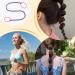 Ponytail Hair Bands | 24Inch Elastic Ponytail Holder for Women - Fashionable Multifunctional Hair Bands for Style Comfort green black - Buy Online on GoSupps.com