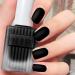 MrCuvaryas Matte black nail polish - Quick drying and non-toxic - Long-lasting water-based nail polish for women - No UV lamp required - Regular nail polish - 12 ml (black)