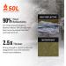 SOL Heavy Duty Emergency Blanket - 5x8 ft - Survival Gear for Outdoor Adventures - Buy Online on GoSupps.com