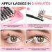DIY Lash Extensions - 72 Pcs Wispy Eyelash Clusters | Soft Individual Lashes with Super Thin Band | Mixed Tray (Diamond D-8-16mix - Buy Online on GoSupps.com