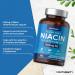 Vitamin B3 Niacin 500mg | 90 Vegan Capsules | Flush Free Nicotinamide Supplement | No Artificial Preservatives | by Horbaach - Buy Online on GoSupps.com