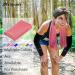 Rose Pink Cooling Towel for Neck & Face - 15.7 x 43.3 inches | Quick Dry Sweat Towel for Hot Weather, Gym, Fitness, Camping & Yoga - Buy Online on GoSupps.com
