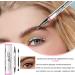 Bueffler Curved Eyebrow Pen 2 in 1 Eyebrow Pen with Eyeliner Pencil Waterproof 2 in 1 Eyebrow Pen Eyeliner PencilNatural Looking Eyebrow Pencil for Travel Shopping Business Trip 03 - Buy Online on GoSupps.com