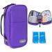 Youshares insulin cooling bag with 2 cooling packs - 21 * 11.5 * 6cm but large capacity medication Etui For diabetics keep the stocks safe and cold diabetes bag (purple) y10 -purple