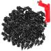 VOCOOL 100 PCS 1/4inch Stainless Steel Track and Cross Country Spikes with Spike Wrench Pyramid Replacement Track Spikes for Sprint Sports Short Running Shoes Black/Silver