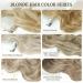 Invisible Wire Hair Extensions - Adjustable Size, Long Wavy Line, 2 Clips - 16 Inch Bleach Blonde - Buy Online on GoSupps.com